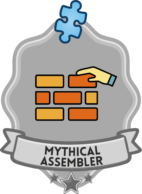 Earned all assembling badges +2000 Mythical assembler