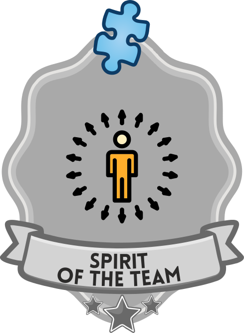 Earned all co-puzzling badges +50 Spirit of the team