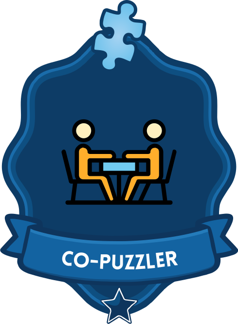 Was marked as a co-puzzler Co-puzzler