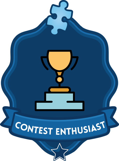 Participated in a contest Contest enthusiast